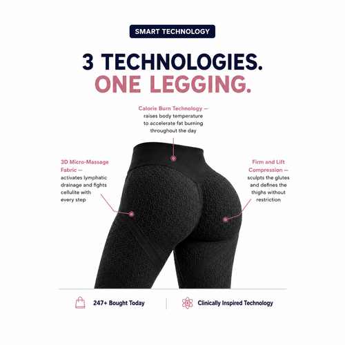 Cellovia 3D Sculpting Leggings – Cellulite Reduction, Glute Lifting & Passive Calorie Burn Legging