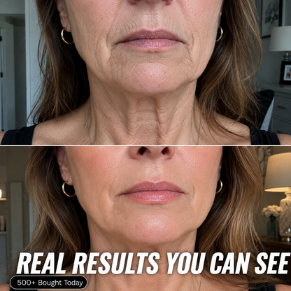 PDRN Pink Collagen Stick before and after results on facial skin, showcasing plumping and firming effects.