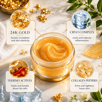 Cryo Thermo Firming Gold Gel — Anti-Cellulite Body Sculpting Cream