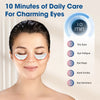 Cellovia LED eye massage device worn under eyes to treat fatigue, dark circles, and puffiness with red light therapy.