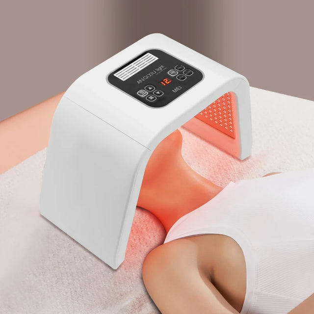 Cellovia white LED photon light therapy device for facial skin rejuvenation and acne treatment